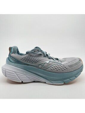 Saucony Guide 17 Womens Size 7 Gray Blue Athletic Walking Running Shoes Sneakers